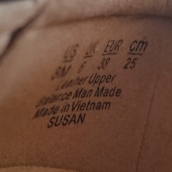 Naturalizer Susan Leather Slip on Wedge Shoe Size 8 Black White - Picture 12 of 12